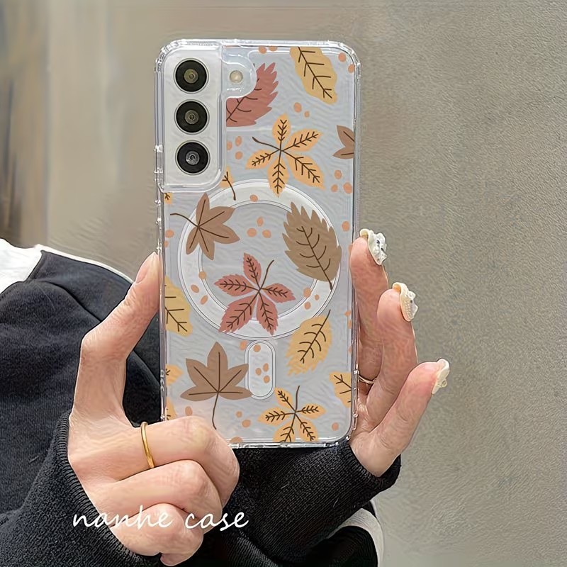 Phone Cases Magsafe - Maple Leaf Pattern Phone Case For
