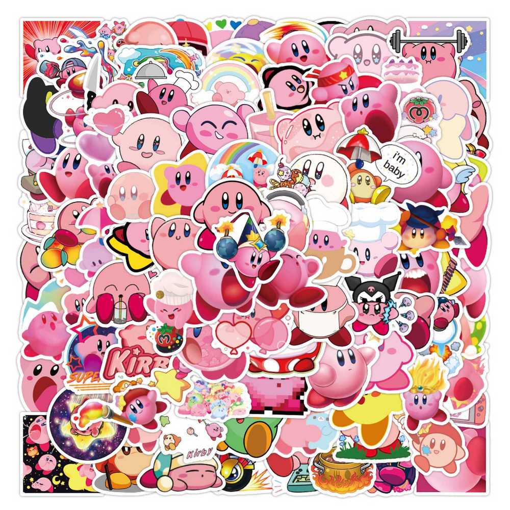 Phone Cases Kids - 100pcs Cartoon Game Kirby Stickers Kawaii