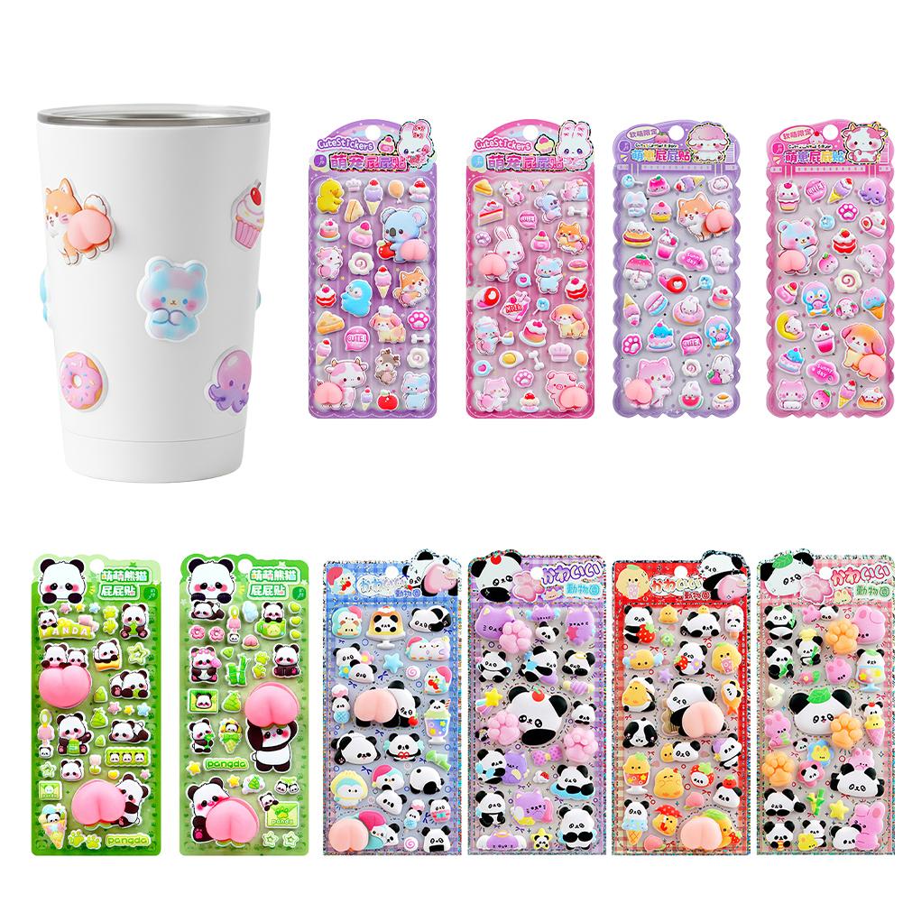 Phone Cases Kids - Cute 3D Panda Cartoon Stress Relieving