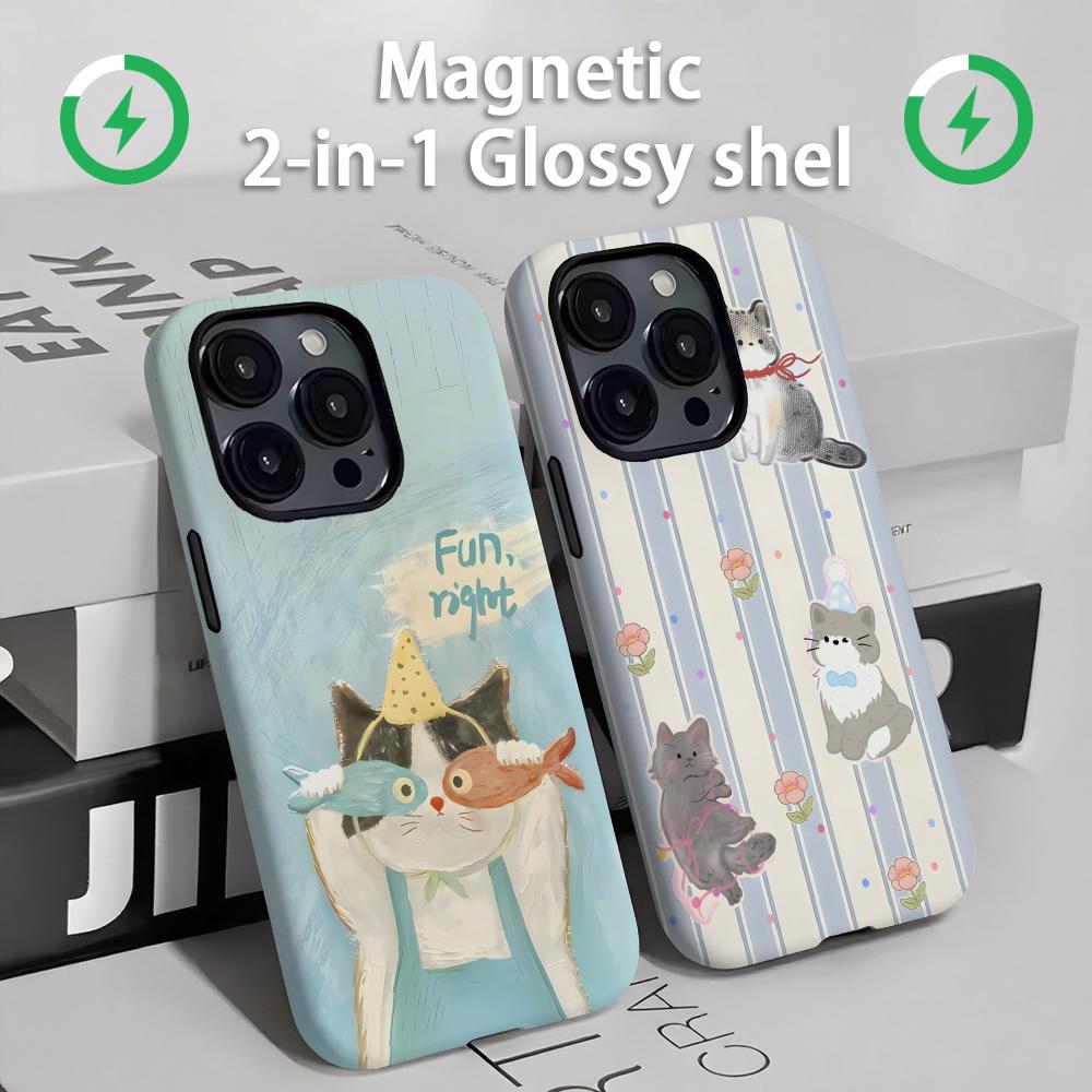 Phone Cases Iphone - Cute cats and dogs Phone Case