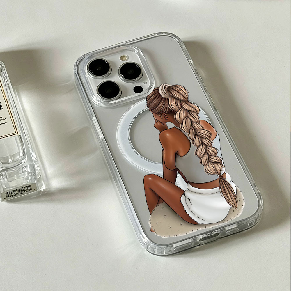 Phone Cases Magsafe - Dark Skin Fashion Woman For MagSafe