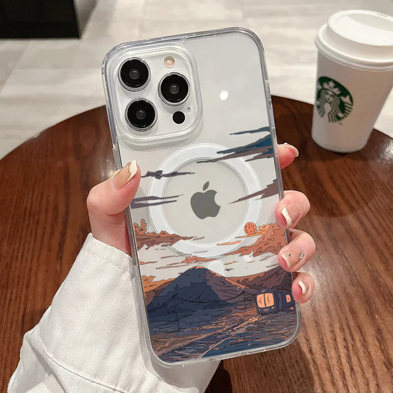Phone Cases Iphone 17 Pro Max - Sunset Pattern Fashion Phone Case For