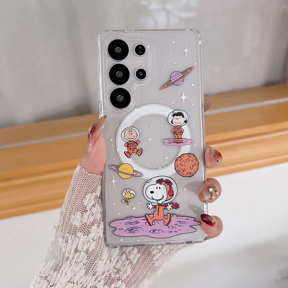 Phone Cases Magsafe - Cute Cartoon Snoopy Charlie Brown Magnetic