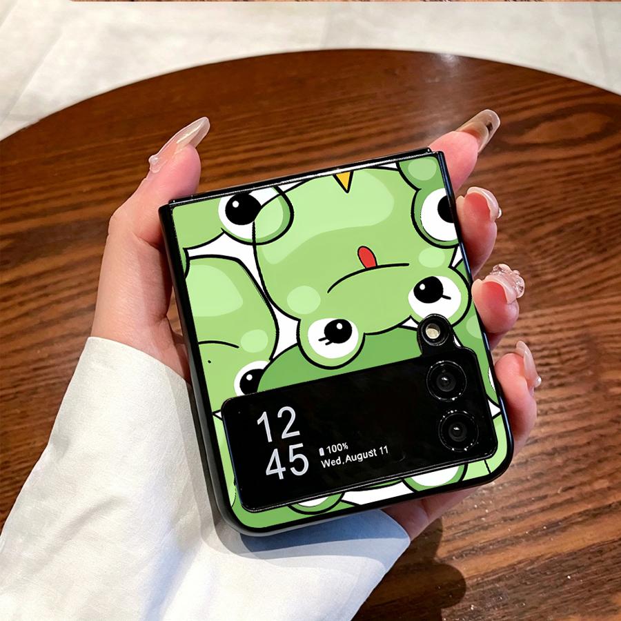 Full Cover Frog Design Phone C - Phone Cases Z Flip 7 ulasan dan harga