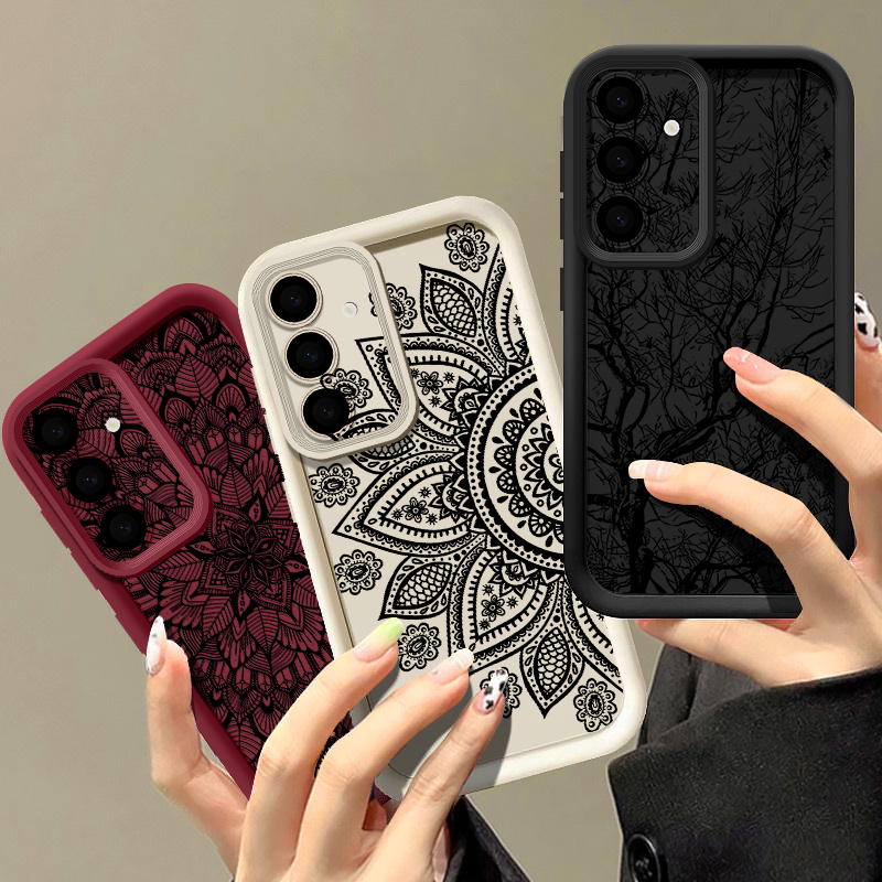 Retro Flower Totem Pattern Cas - Phone Cases Samsung A14 ulasan dan harga