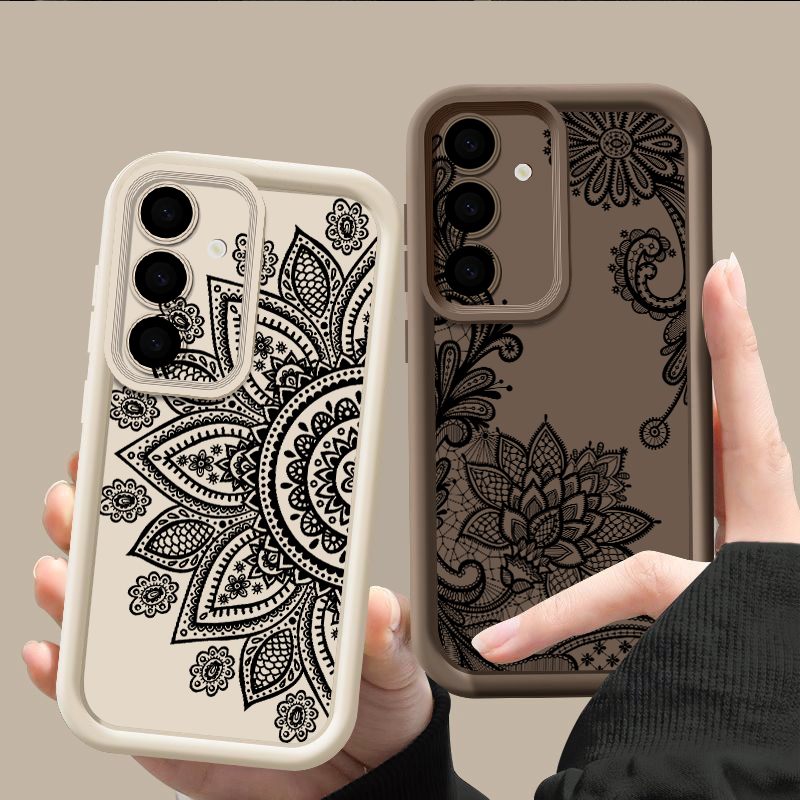 Retro Flower Totem Pattern Cas - Phone Cases Samsung A14 ulasan dan harga