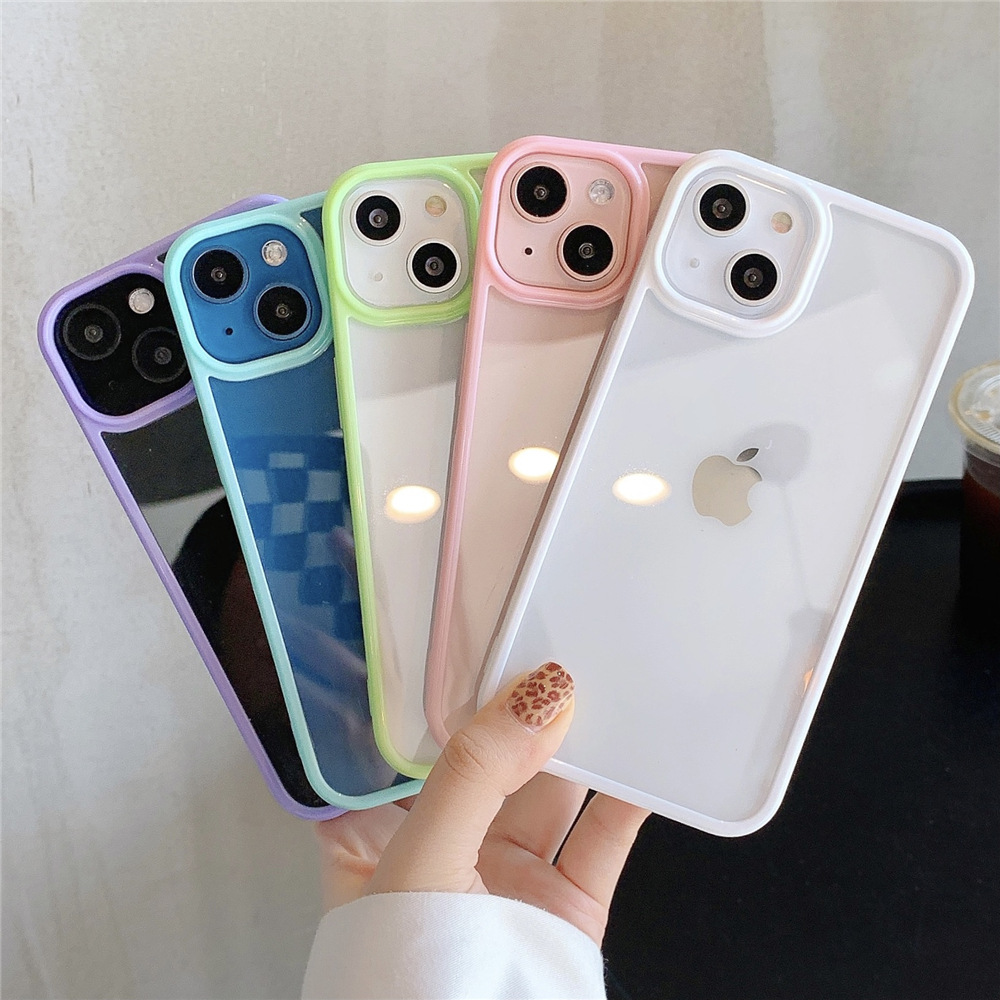 Candy Colored Acrylic Transpar - Phone Cases Burga ulasan dan harga