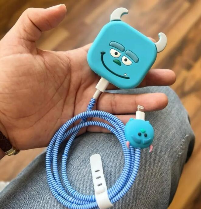 4Pcs/Set Cute 3D Cartoon Cable - Phone Cases Uk ulasan dan harga