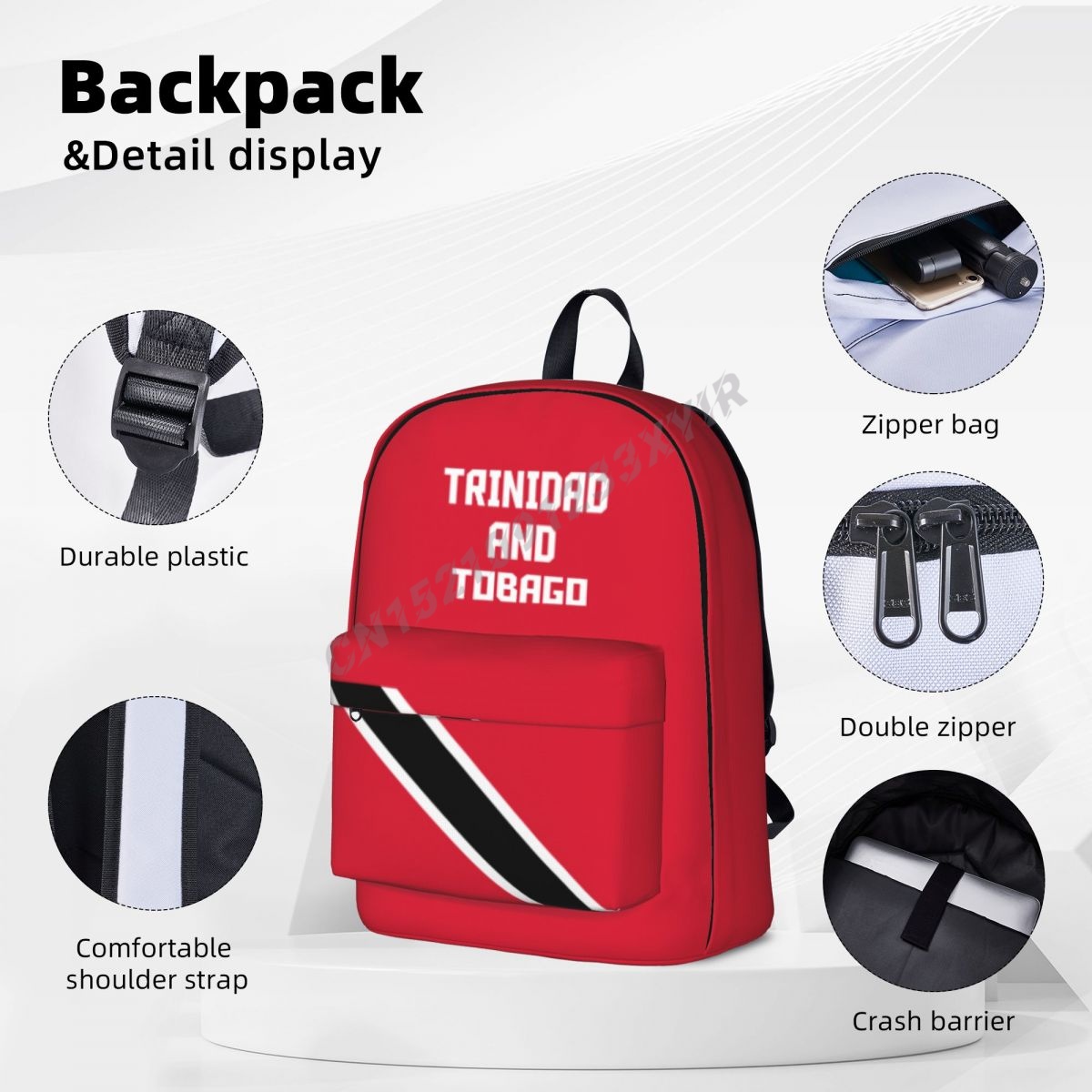 Unisex Backpack Trinidad And T - Phone Cases Trinidad ulasan dan harga