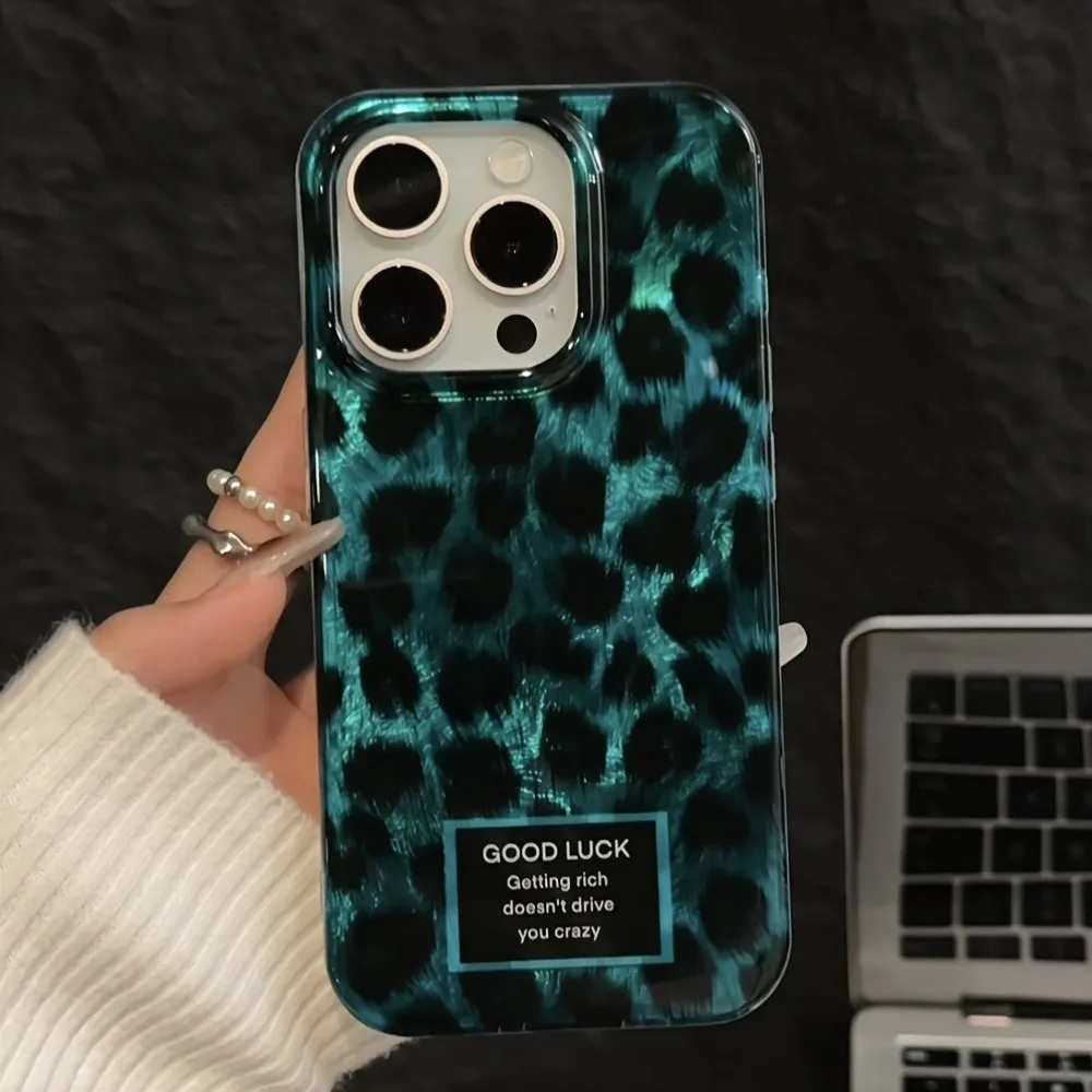 Retro Laser Cute Leopard Print - Phone Cases Transparent ulasan dan harga