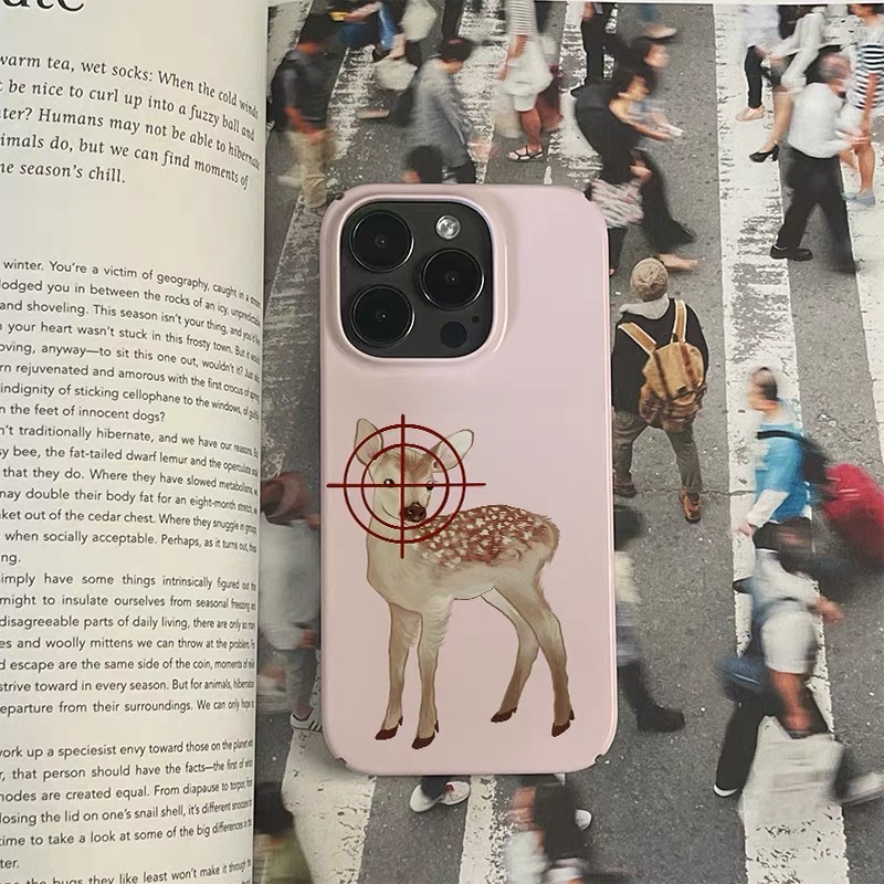 Ins Pink Target Deer Art Phone - Phone Cases Target ulasan dan harga