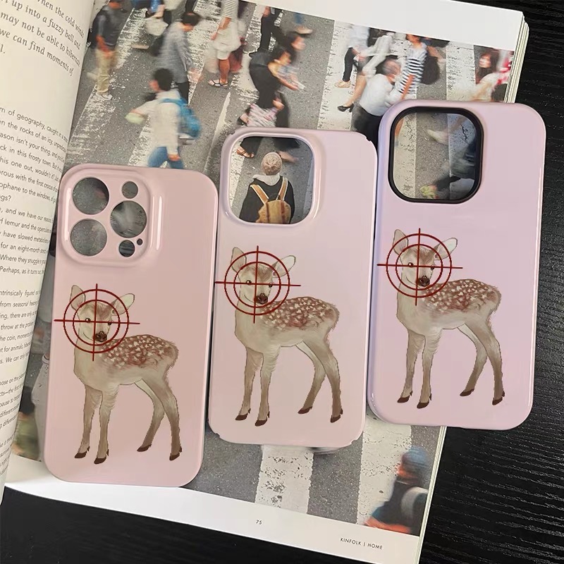 Ins Pink Target Deer Art Phone - Phone Cases Target ulasan dan harga