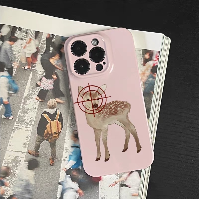Ins Pink Target Deer Art Phone - Phone Cases Target ulasan dan harga