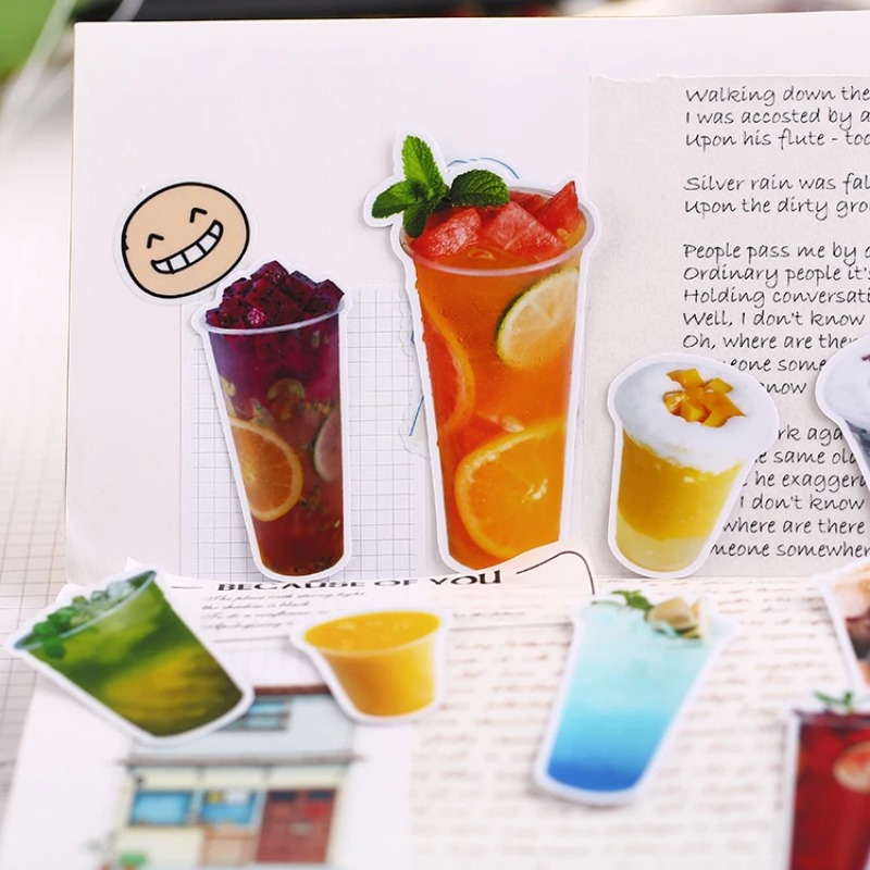 22pcs Cute Kawaii Milk Tea Dri - Phone Cases Kids ulasan dan harga