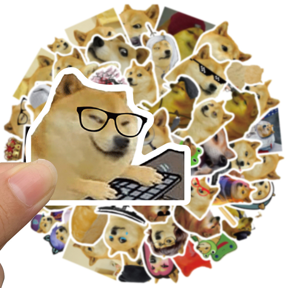 50Pcs Funny Doge MEME Stickers - Phone Cases Kids ulasan dan harga