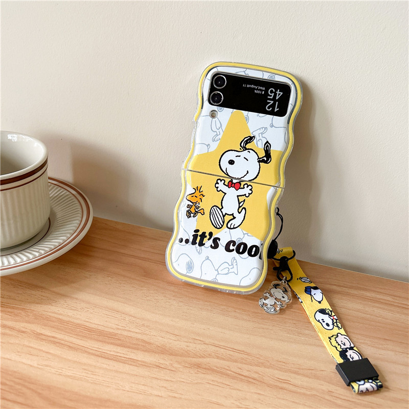 Cute Cartoon Peanuts Snoopy Ph - Phone Cases Z Flip 7 ulasan dan harga
