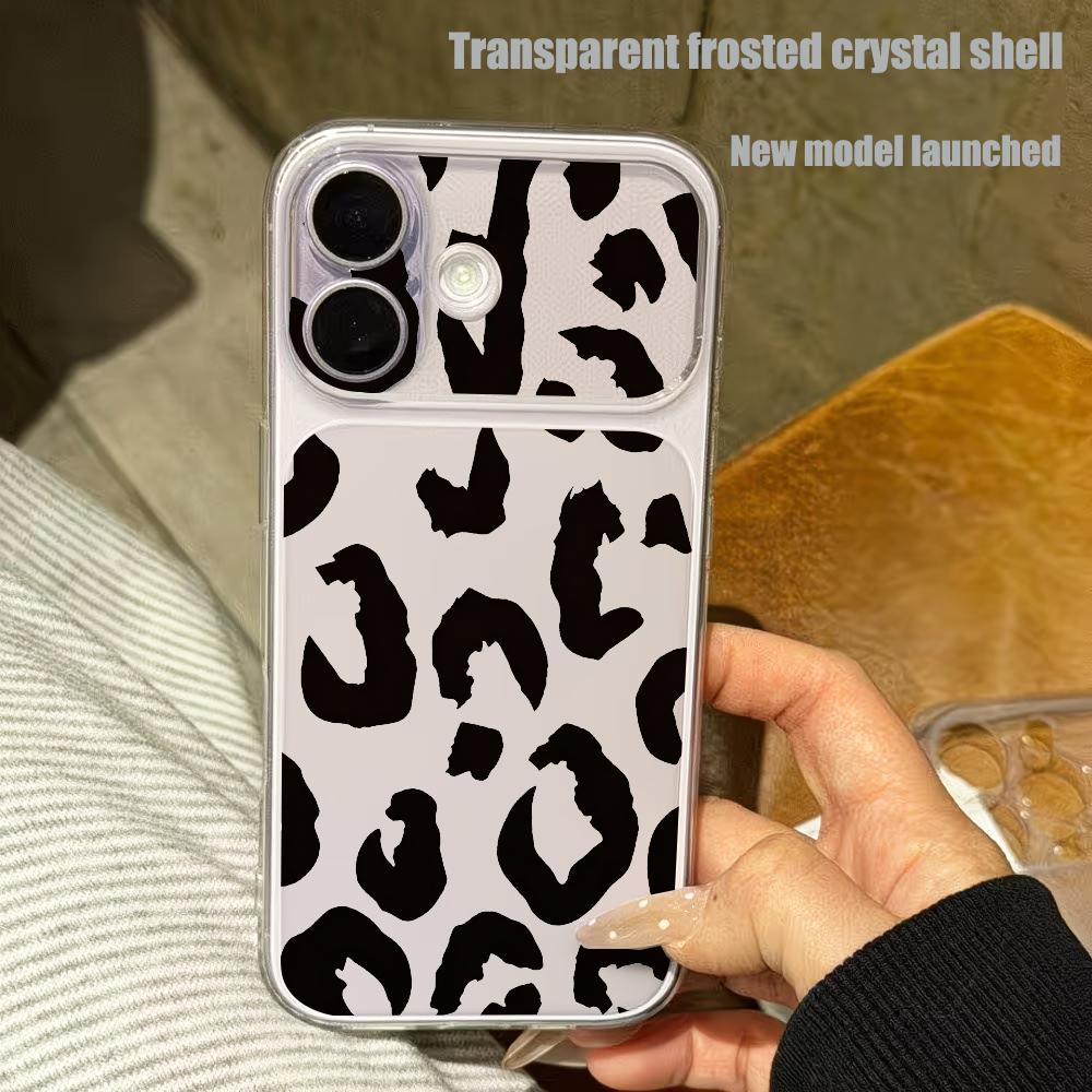 Black leopard print transparen - Phone Cases Leopard Print ulasan dan harga