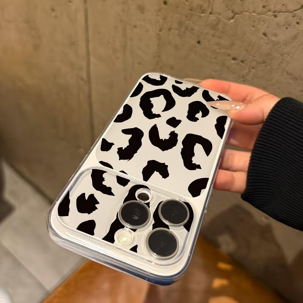 Black leopard print transparen - Phone Cases Leopard Print ulasan dan harga