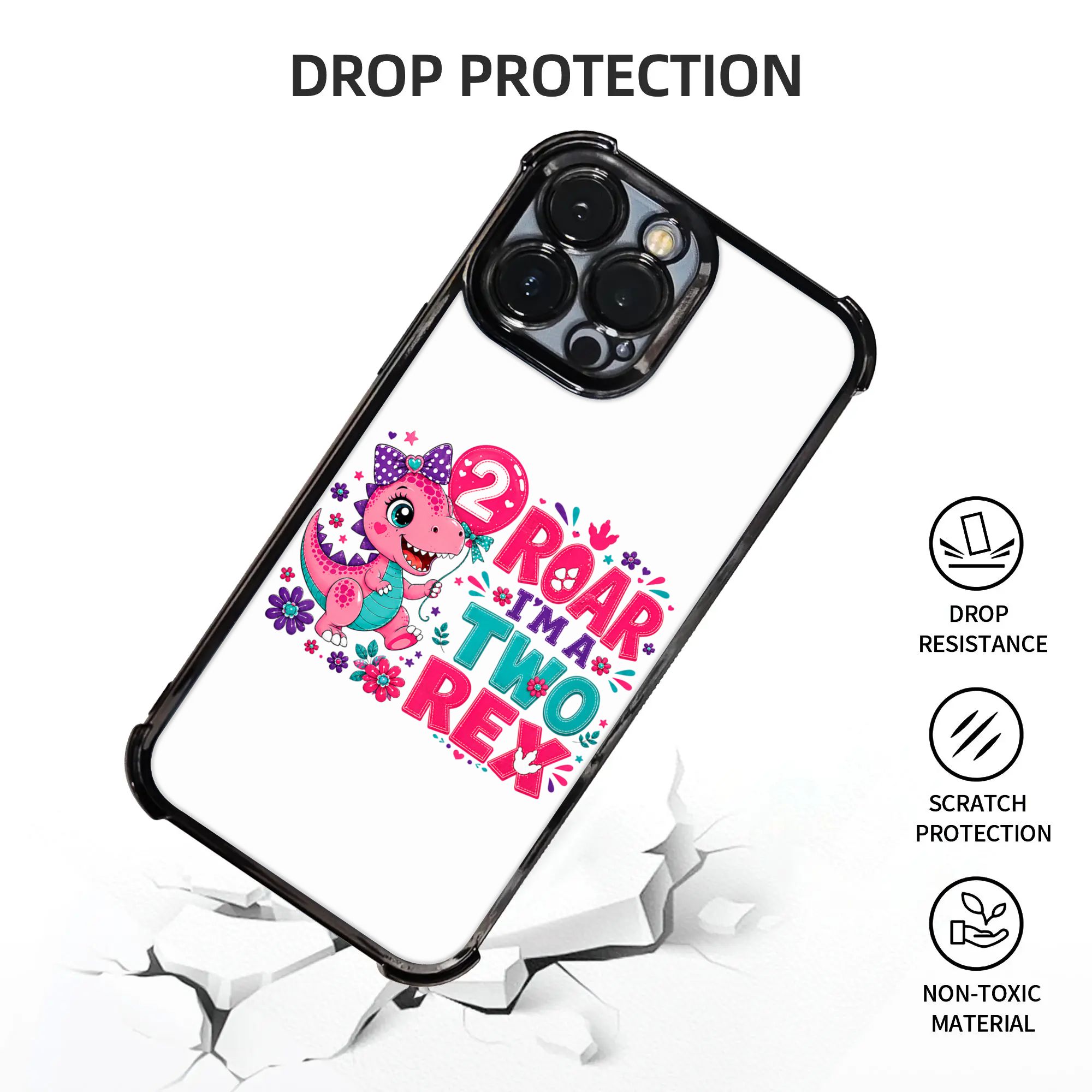 Kids Roar I'm A Two Rex Dinosa - Phone Cases Kids ulasan dan harga