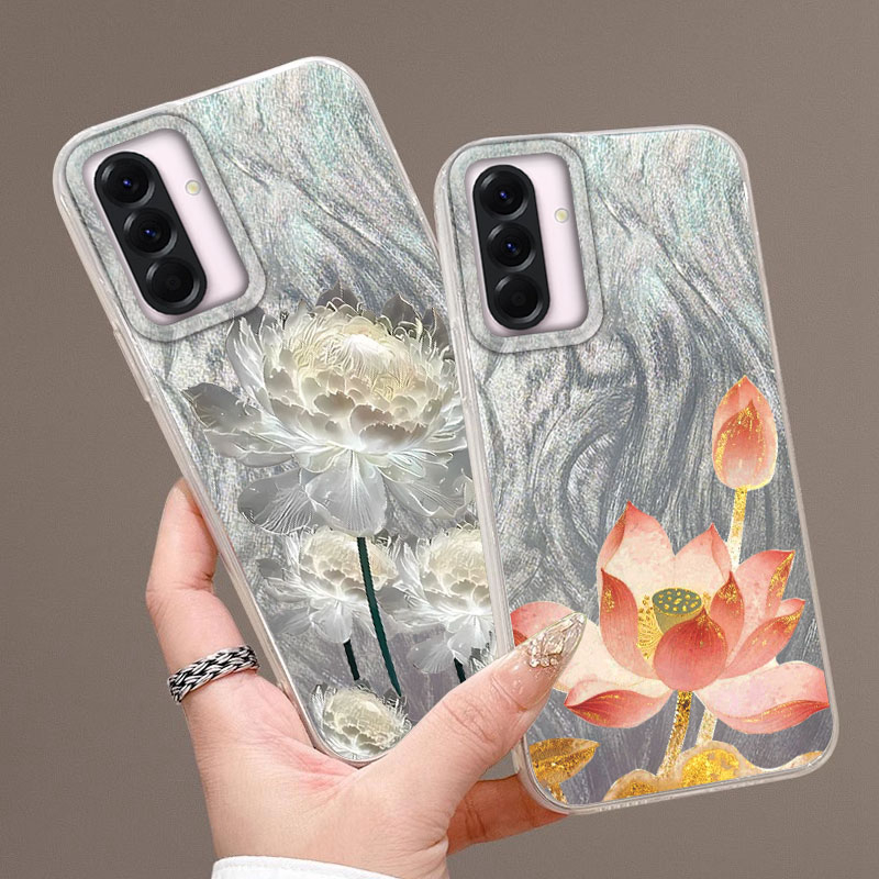 Golden Lotus Case for Samsung  - Phone Cases Samsung A14 ulasan dan harga