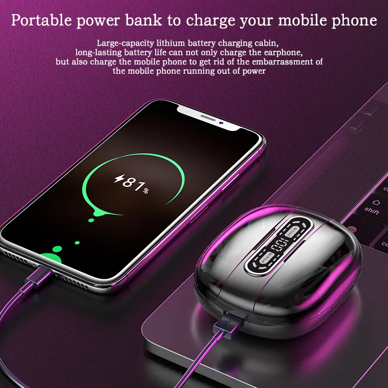 M56 TWS Bluetooth Couple Headp - Phone Cases Pk ulasan dan harga