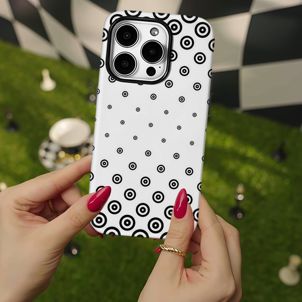 Black White Target Dot Phone C - Phone Cases Target ulasan dan harga