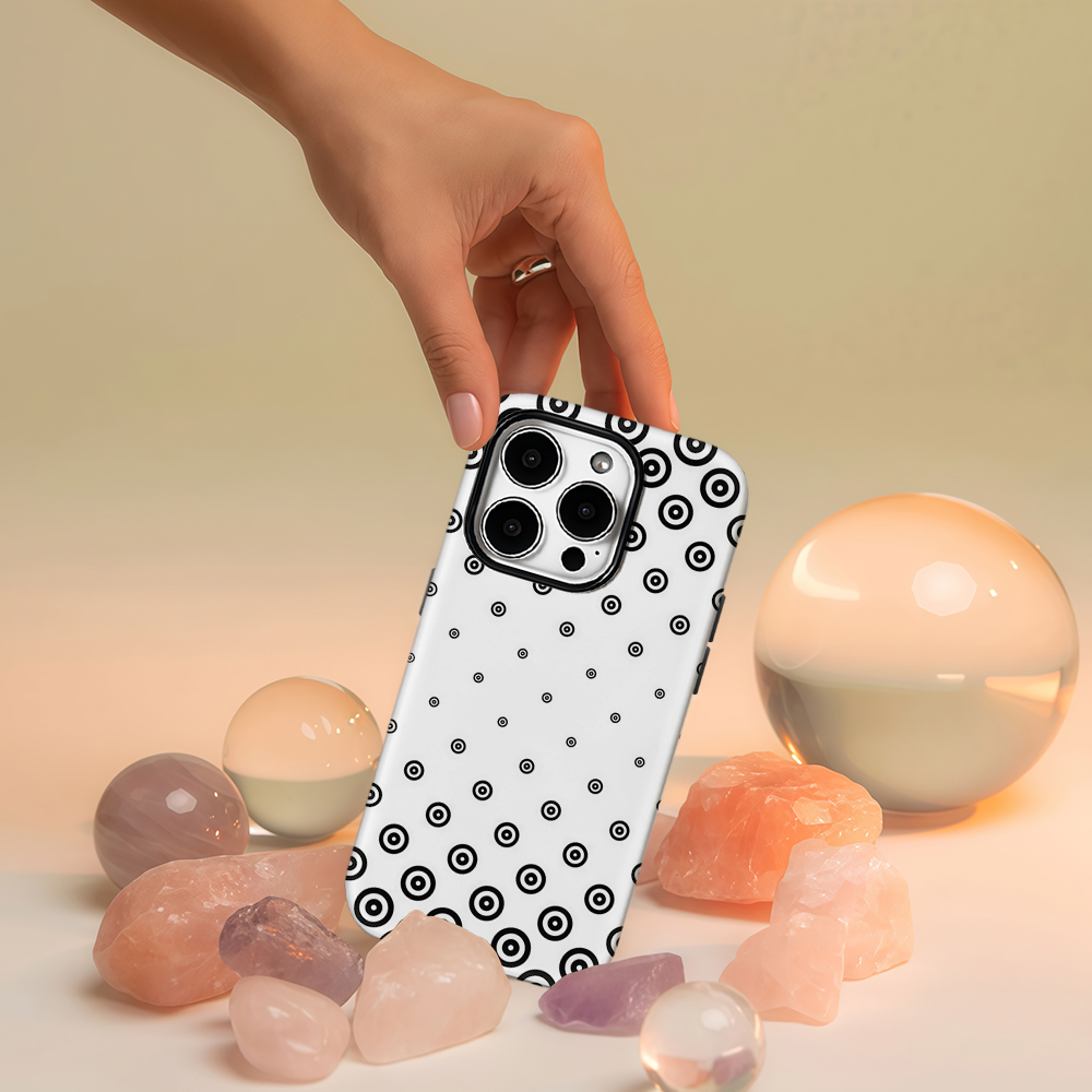 Black White Target Dot Phone C - Phone Cases Target ulasan dan harga