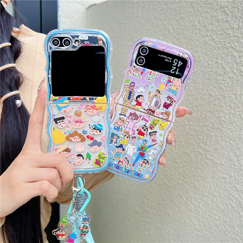 Cute Cartoon Japan Anime Crayo - Phone Cases Z Flip 7 ulasan dan harga