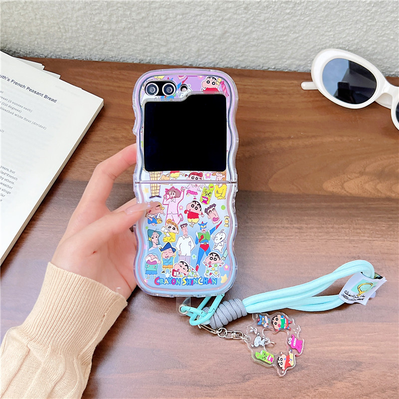 Cute Cartoon Japan Anime Crayo - Phone Cases Z Flip 7 ulasan dan harga