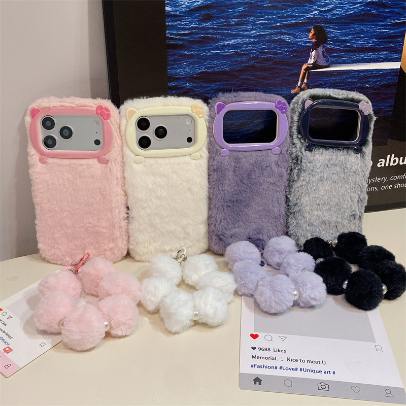 Luxury Solid Colors Furry Plus - Phone Cases Iphone ulasan dan harga