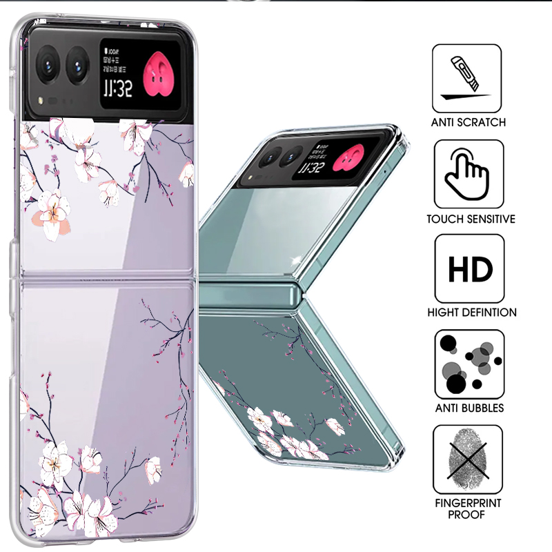 White Flowers Pattern Phone Ca - Phone Cases Transparent ulasan dan harga