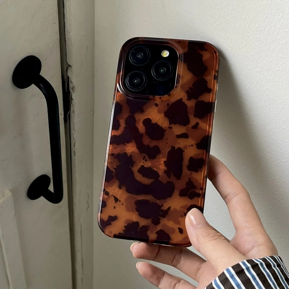 Retro Amber Texture Laser Phon - Phone Cases Leopard Print ulasan dan harga