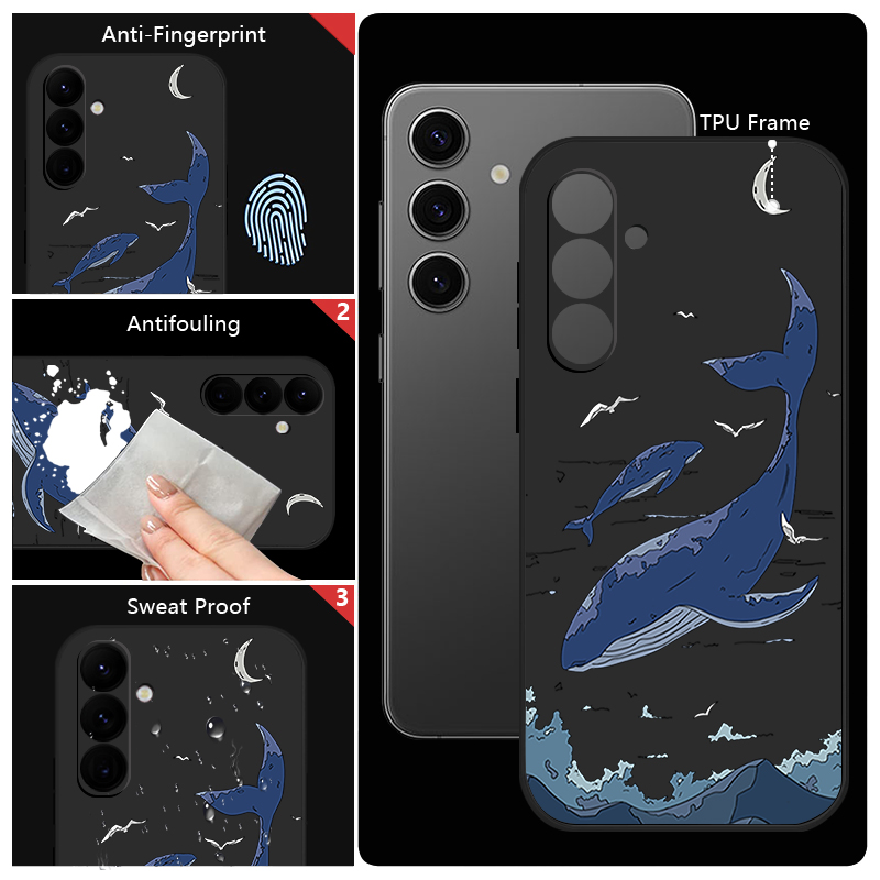 Whales Phone Case For Samsung  - Phone Cases Galaxy A17 ulasan dan harga