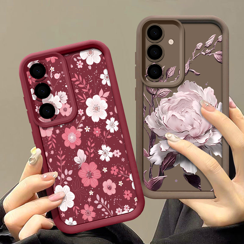 Colorful Flowers Pattern Case  - Phone Cases Samsung A14 ulasan dan harga