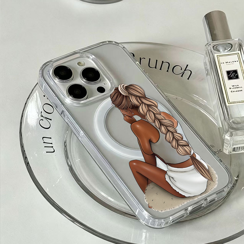 Dark Skin Fashion Woman For Ma - Phone Cases Magsafe ulasan dan harga