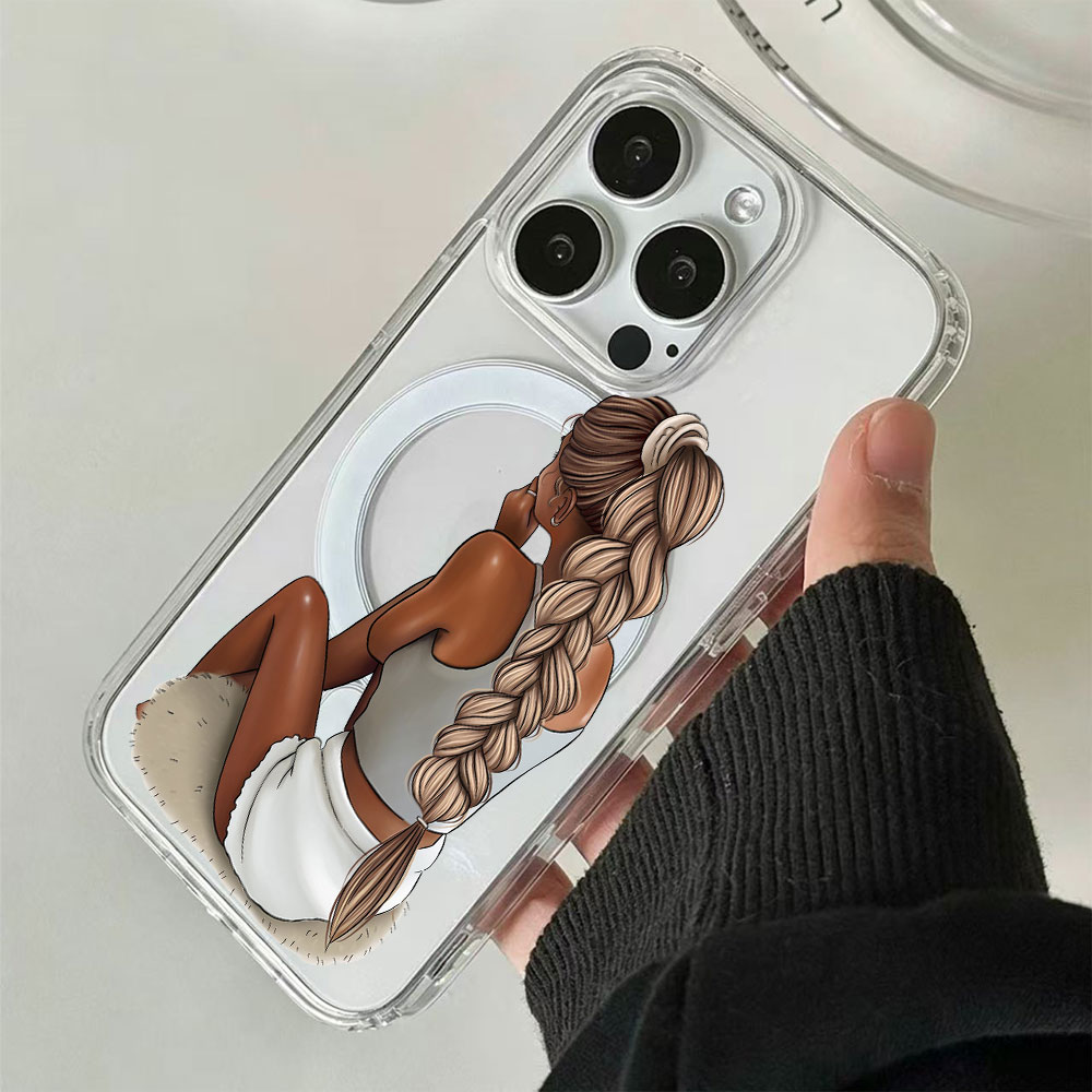 Dark Skin Fashion Woman For Ma - Phone Cases Magsafe ulasan dan harga