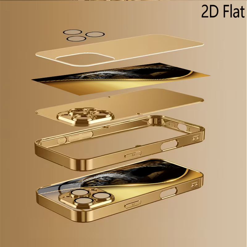 Golden Tiger Patterned tempere - Phone Cases With Camera Cover ulasan dan harga