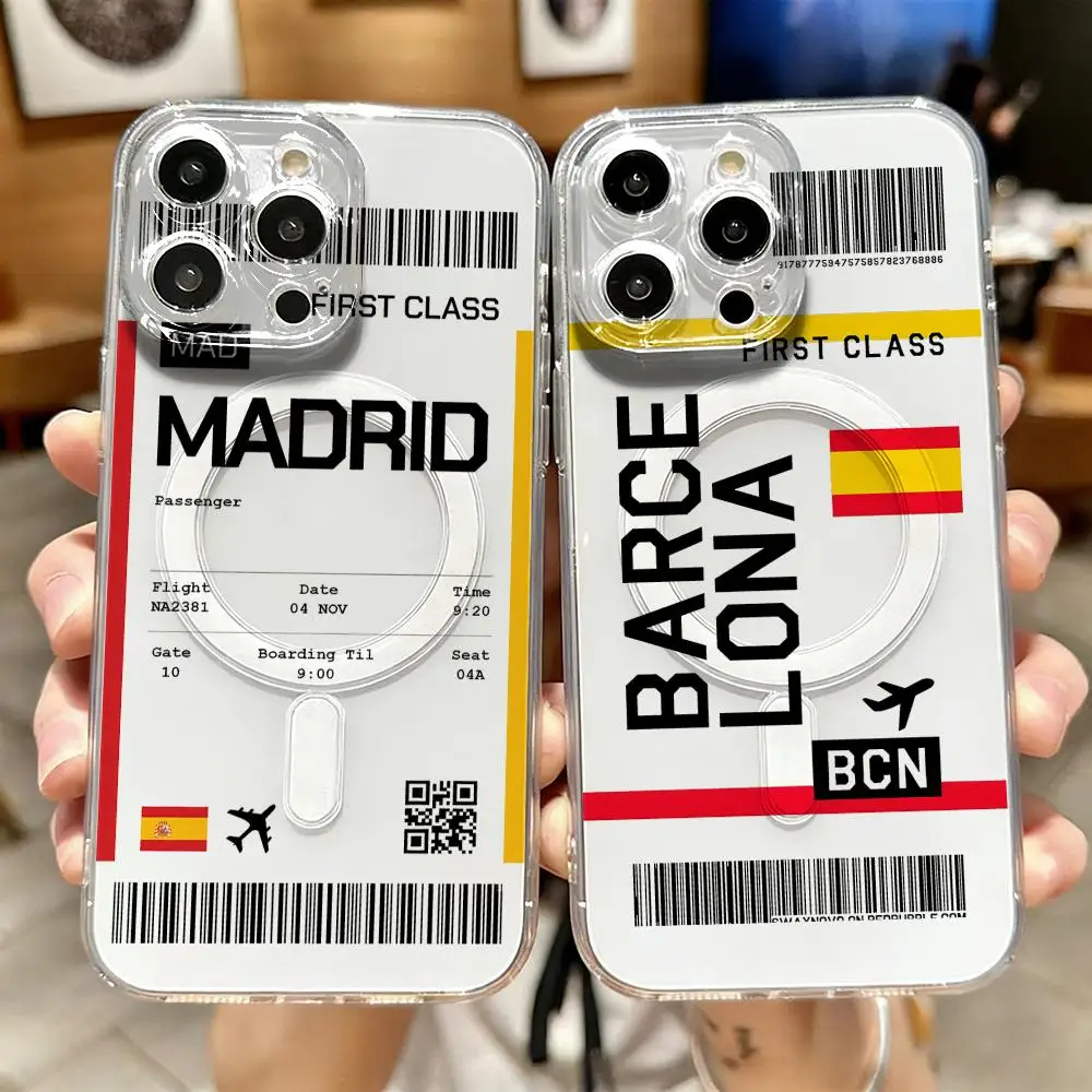 Travel Plane Ticket Spain Phon - Phone Cases Aviation ulasan dan harga
