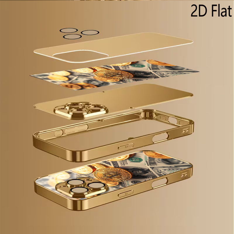 Bitcoin print Patterned temper - Phone Cases With Camera Cover ulasan dan harga