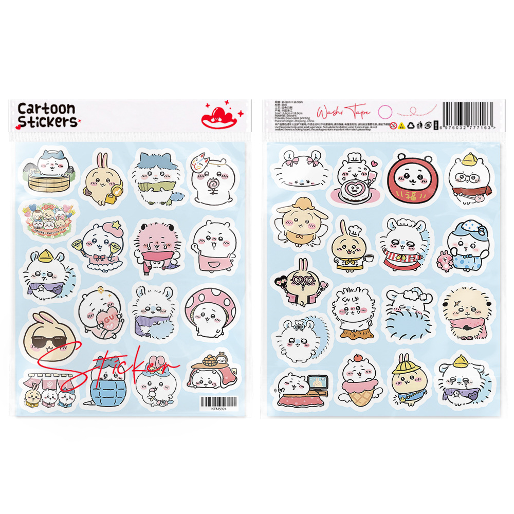 100Pcs Cute Chiikawa Stickers  - Phone Cases Kids ulasan dan harga