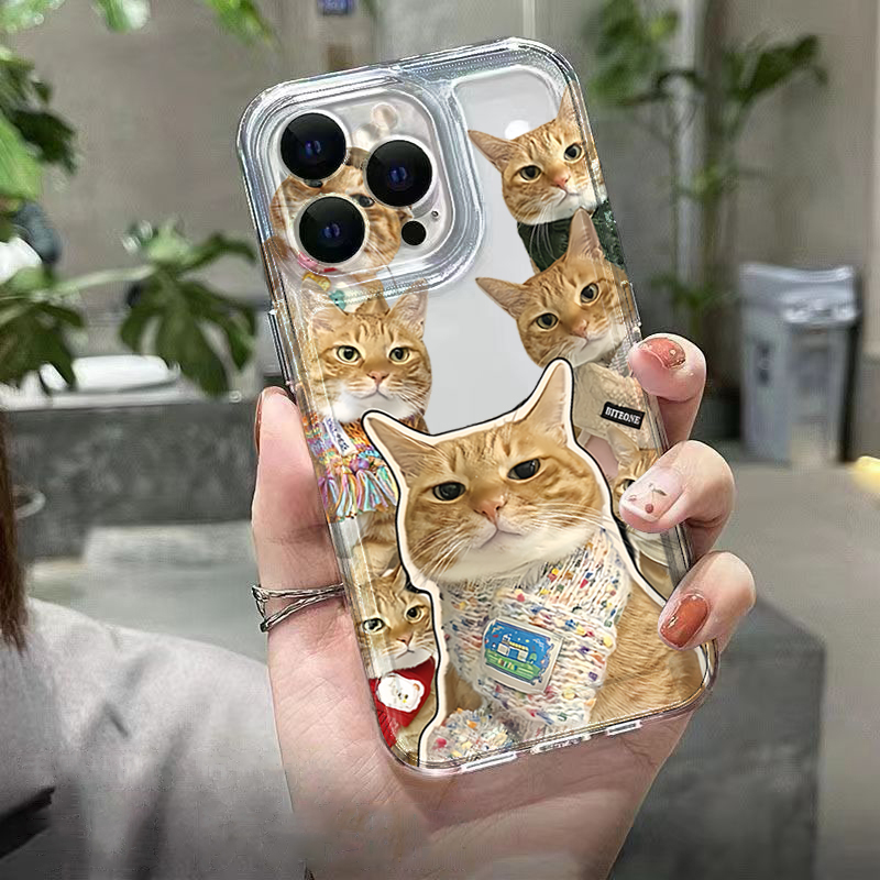 Cute Bandana Cat Clear Phone C - Phone Cases Galaxy A17 ulasan dan harga