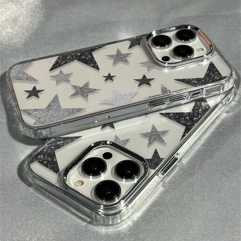 Shining Star Trendy Pattern Tr - Phone Cases Transparent ulasan dan harga