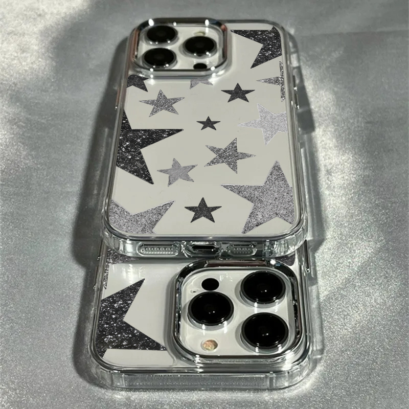 Shining Star Trendy Pattern Tr - Phone Cases Transparent ulasan dan harga