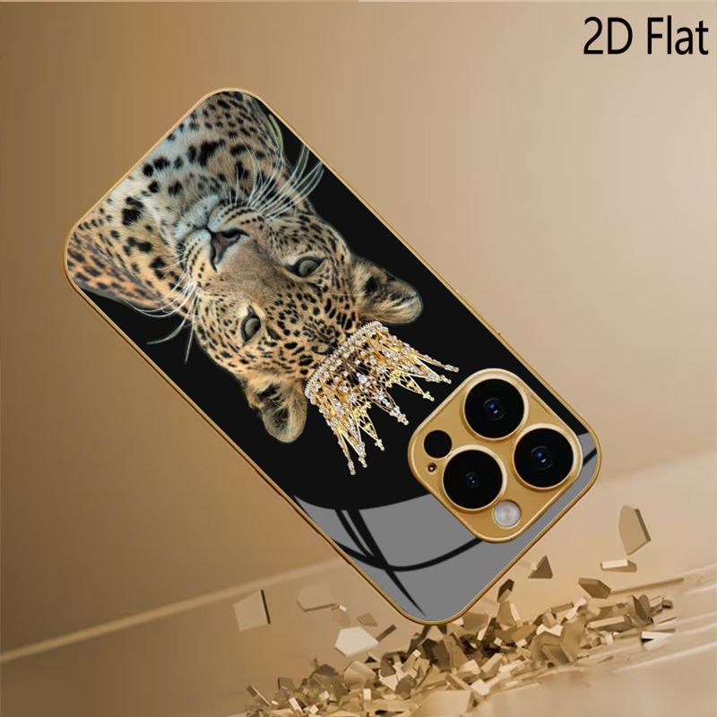 Leopard King Patterned tempere - Phone Cases With Camera Cover ulasan dan harga