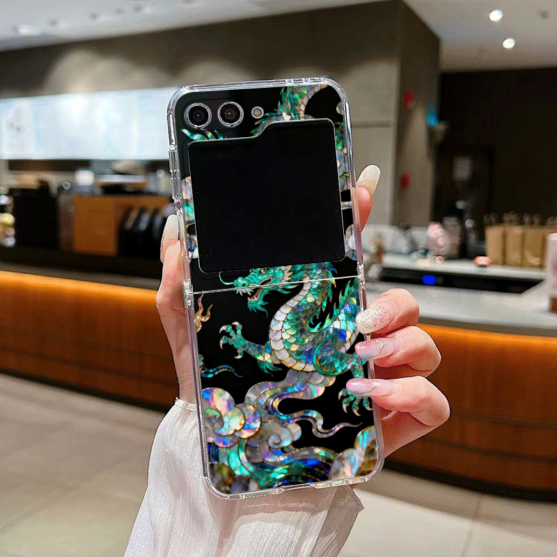 Stylish Tiger Dragon Marble Te - Phone Cases Z Flip 7 ulasan dan harga