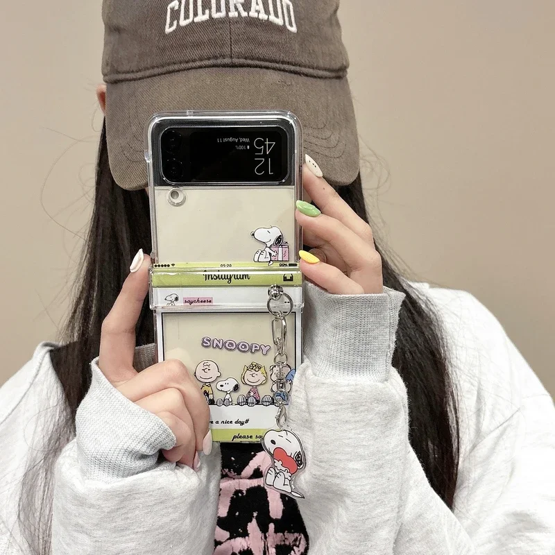 Cute Cartoon Snoopy Charlie Br - Phone Cases Z Flip 7 ulasan dan harga