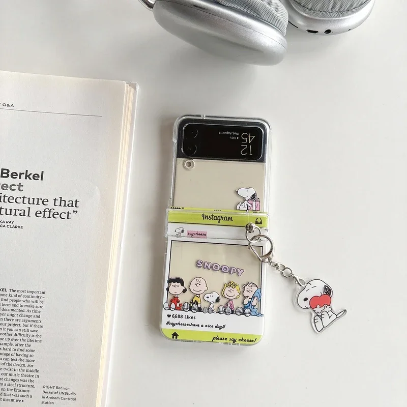 Cute Cartoon Snoopy Charlie Br - Phone Cases Z Flip 7 ulasan dan harga