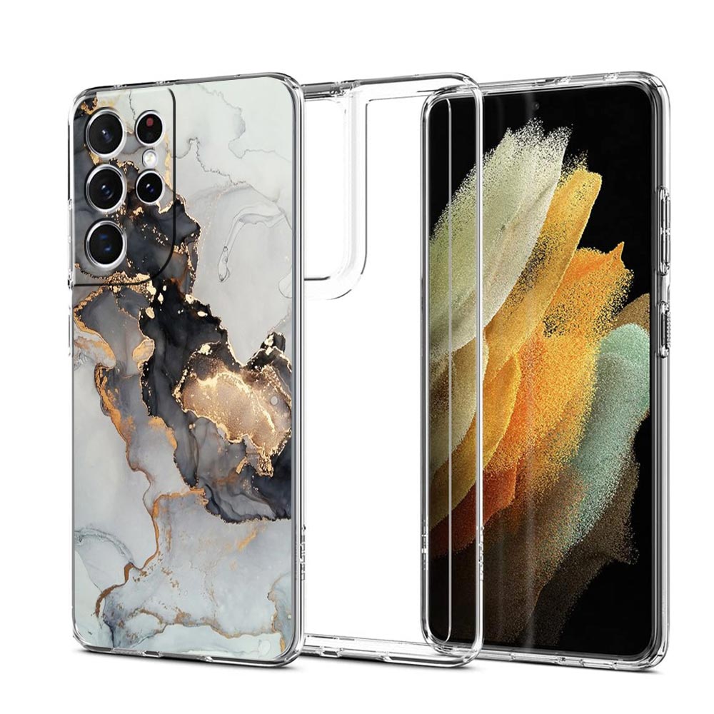 Marble Clear Silicone Phone Ca - Phone Cases Burga ulasan dan harga