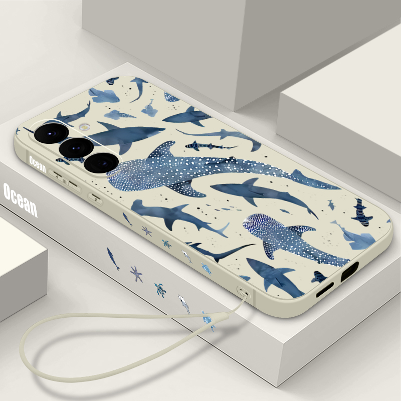 Whale Pattern Lanyard Case For - Phone Cases Samsung A14 ulasan dan harga