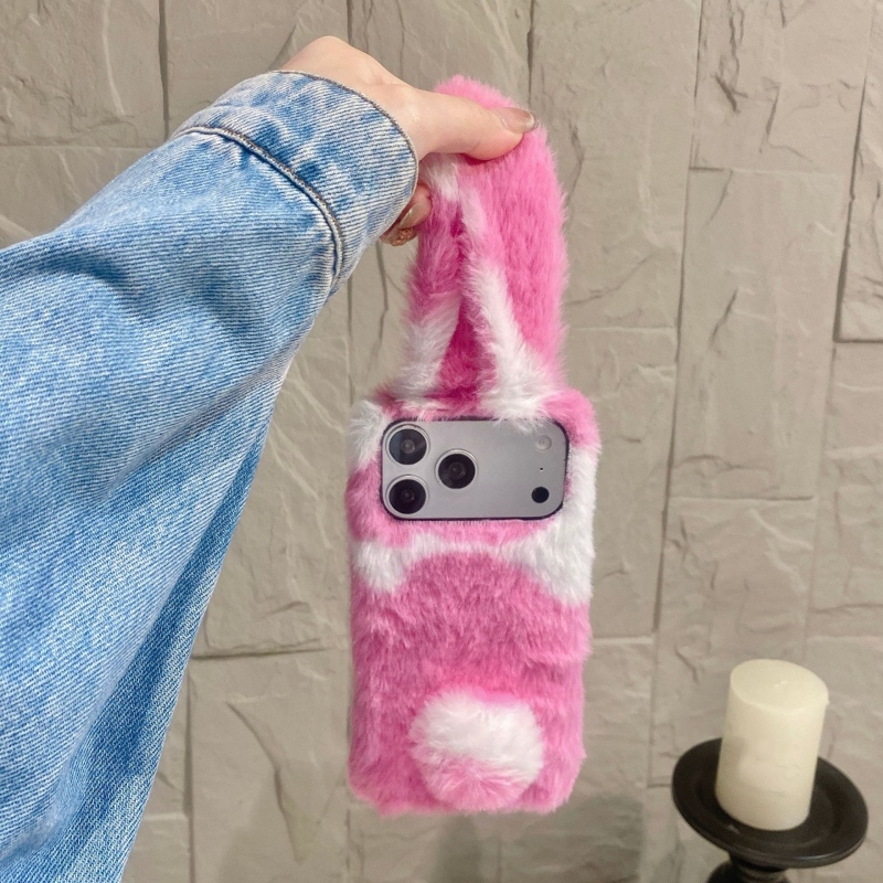 Cute Rabbit Design Fluffy Phon - Phone Cases Iphone ulasan dan harga